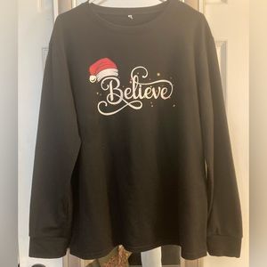 BELIEVE long sleeve shirt. Size XL